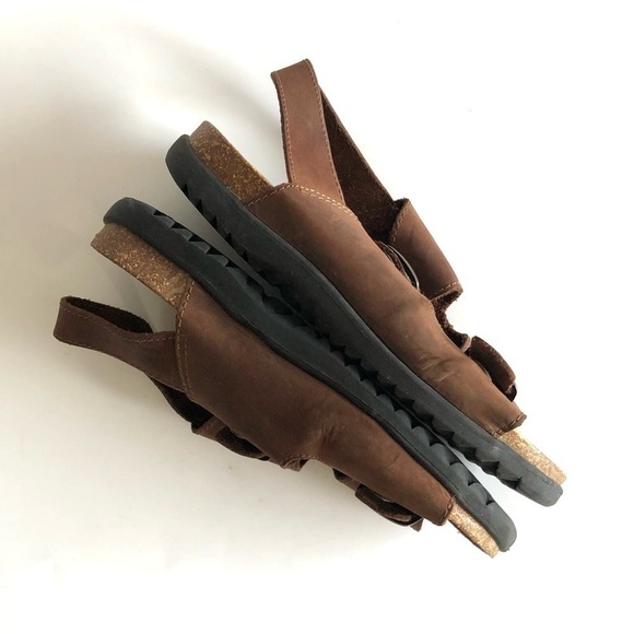 RELISTING SOON: Skyr Sport Leather Cork Buckle Sandals - Picture 7 of 13